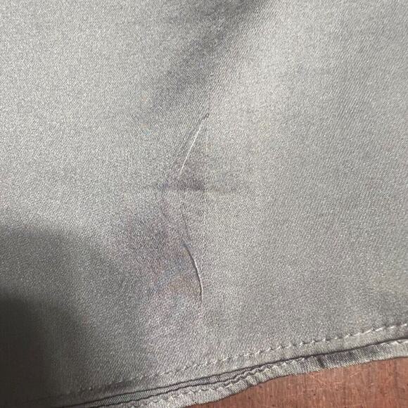 Fashion Bug Silver Grey 1X Layered Ruffly Sleeveless Women's Blouse Feminine - Picture 4 of 16